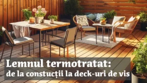 lemnul termotratat pentru terase, deck-uri si garduri - ThermoWood