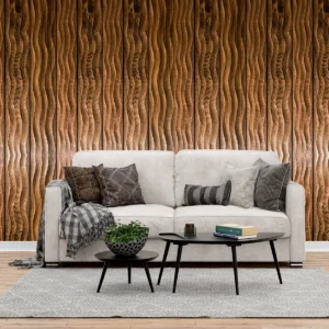 panou decorativ din lemn de frasin termotratat - Wave Collection - Thermowood