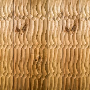 panou decorativ din lemn de pin termotratat, perete intreg - Sky Collection - Thermowood