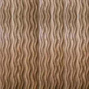 panou decorativ din lemn de stejar nature - Wave Collection - Thermowood