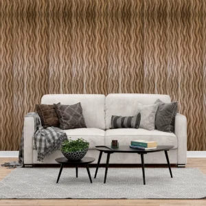 panou decorativ din lemn de stejar nature - Wave Collection - Thermowood