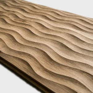 panou decorativ din lemn de stejar nature - Wave Collection - Thermowood