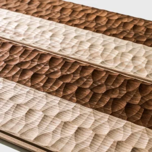 panou decorativ din lemn de frasin mixt, nature si termotratat - Snake Collection - Thermowood