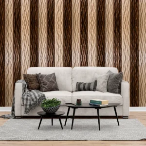 panou decorativ din lemn de stejar mixt - Wave Collection - Thermowood
