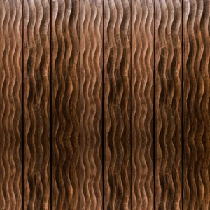 panou decorativ din lemn de stejar termotratat - Wave Collection - Thermowood